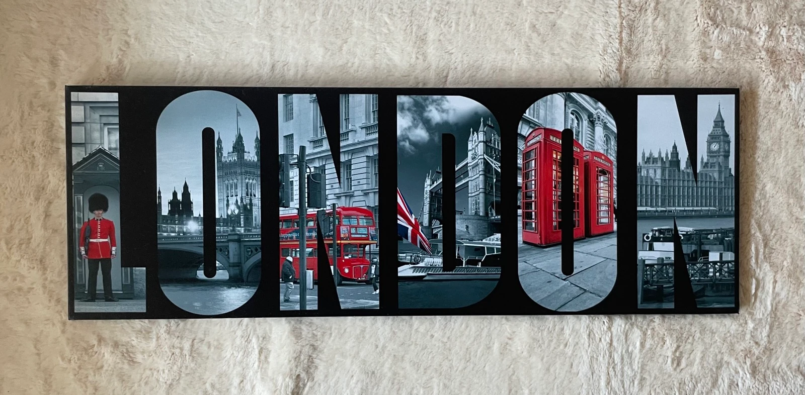 Cuadro decorativo Londres “LONDON” (24 x 70 x 1,7 cm)